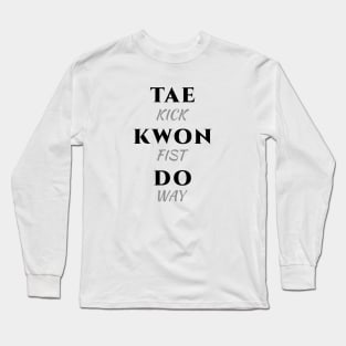 Taekwondo Minimalist Long Sleeve T-Shirt